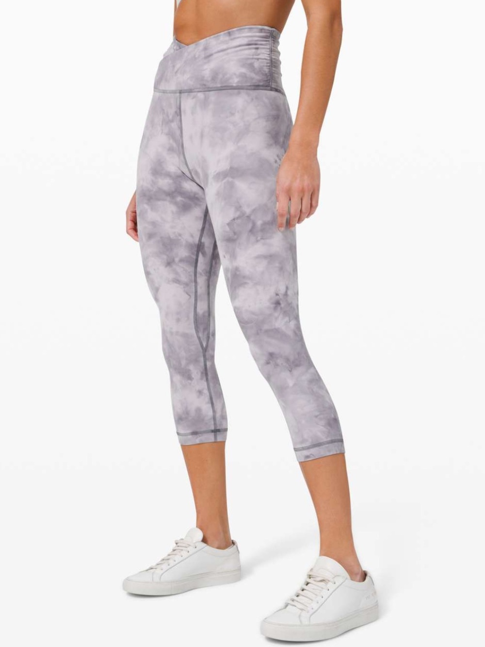 Lululemon Align Crop 21" *Cross Waist Diamond Dye Stargaze Pitch Grey - Yoga